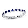 Thumbnail Image 1 of Stackable Ring Lab-Created Sapphires Sterling Silver