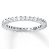Thumbnail Image 0 of Stackable Ring Lab-Created Sapphires Sterling Silver