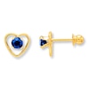 Thumbnail Image 0 of Natural Sapphire Earrings 14K Yellow Gold