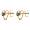 Thumbnail Image 2 of Natural Sapphire Earrings 14K Yellow Gold