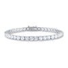 Thumbnail Image 1 of Lab-Created Sapphires Sterling Silver Tennis Bracelet