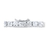 Thumbnail Image 2 of Lab-Created Sapphires Sterling Silver Tennis Bracelet
