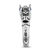 John Hardy Legends Naga Brushed Ring Black Sapphire Sterling Silver