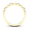 Natural Sapphire Ring 1/6 ct tw Diamonds 10K Yellow Gold