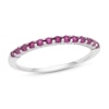 Lab-created Pink Sapphire Ring Sterling Silver