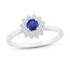 Thumbnail Image 0 of Natural Sapphire Ring Blue/White 10K White Gold