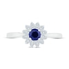 Thumbnail Image 1 of Natural Sapphire Ring Blue/White 10K White Gold