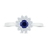 Thumbnail Image 2 of Natural Sapphire Ring Blue/White 10K White Gold