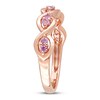 Natural Pink Sapphire Ring 14K Rose Gold