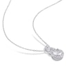Thumbnail Image 2 of Lab-Created Sapphire Necklace Round Sterling Silver