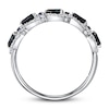 Thumbnail Image 2 of Blue Sapphire Ring 1/5 ct tw Diamonds 10K White Gold