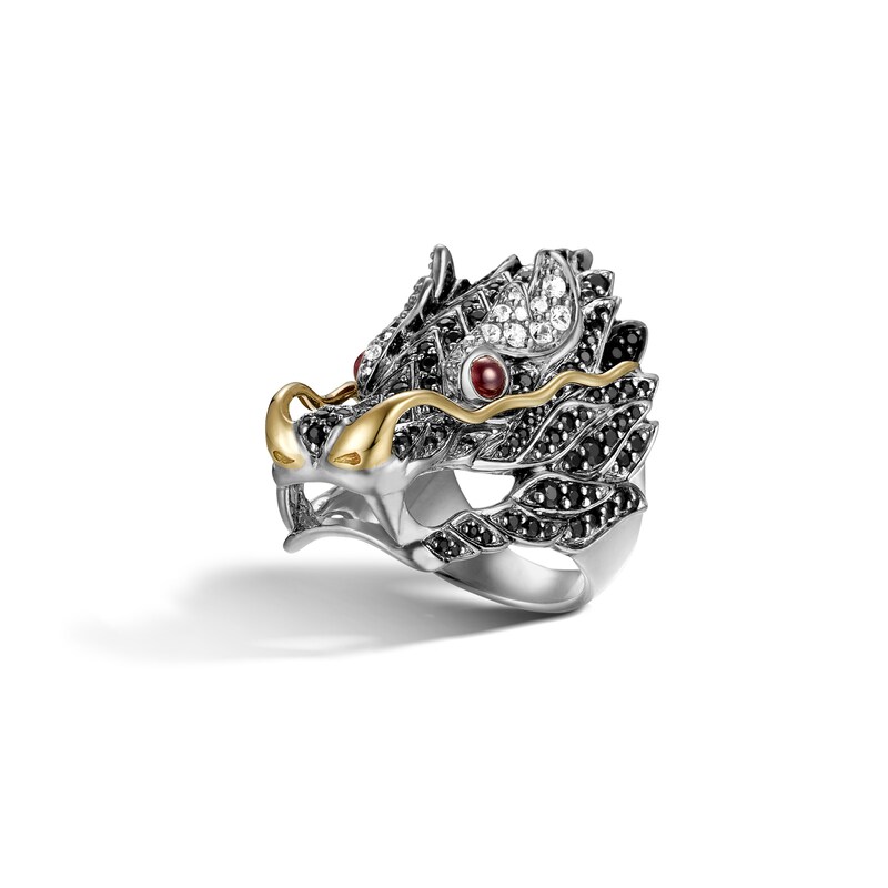 John Hardy Legends Naga Ring Sterling Silver/18K Yellow Gold