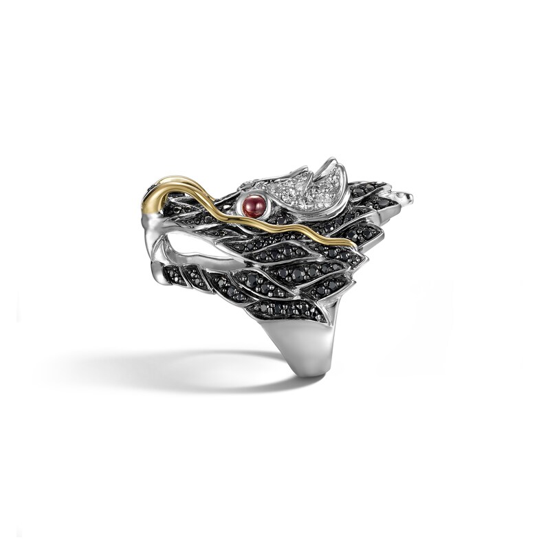John Hardy Legends Naga Ring Sterling Silver/18K Yellow Gold