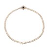 Thumbnail Image 2 of Blue Lab-Created Sapphire Anklet 1/20 ct tw Diamonds 10K Yellow Gold