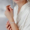 Thumbnail Image 3 of Blue & White Lab-Created Sapphire Tennis Bracelet Sterling Silver