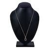 Thumbnail Image 2 of Montana Blue Round-Cut Natural Sapphire Ombre Pendant Necklace 10K Yellow Gold 18"
