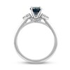 Thumbnail Image 2 of Montana Blue Natural Sapphire Ring 1/5 ct tw Diamonds 10K White Gold