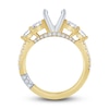 Thumbnail Image 1 of Pnina Tornai Lab-Created Diamond Engagement Ring Setting 1-3/8 ct tw Princess/Round 14K Yellow Gold