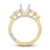 Thumbnail Image 2 of Pnina Tornai Lab-Grown Diamond Engagement Ring Setting 1-3/8 ct tw Princess/Round 14K Yellow Gold