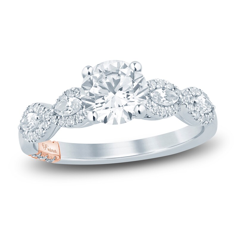 Main Image 1 of Pnina Tornai Diamond Engagement Ring 1-1/3 ct tw Round/Marquise 14K White Gold