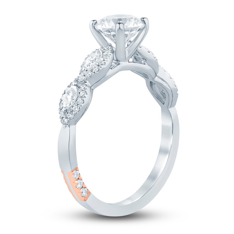 Main Image 2 of Pnina Tornai Diamond Engagement Ring 1-1/3 ct tw Round/Marquise 14K White Gold