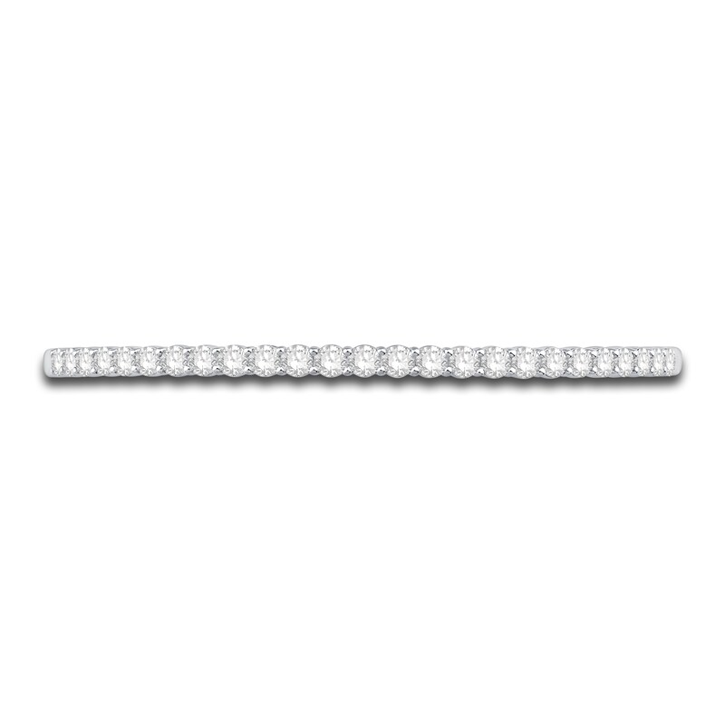 Main Image 2 of Diamond Bangle Bracelet 3 ct tw Round 14K White Gold