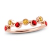 Thumbnail Image 1 of Juliette Maison Natural Citrine & Natural Ruby Ring 10K Rose Gold