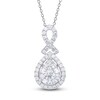 Thumbnail Image 1 of Diamond Necklace 1 ct tw Round 14K White Gold 18"