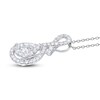 Thumbnail Image 2 of Diamond Necklace 1 ct tw Round 14K White Gold 18"