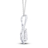 Thumbnail Image 3 of Diamond Necklace 1 ct tw Round 14K White Gold 18"