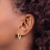 High-Polish Fancy Hoop Earrings 14K Yellow Gold 14mm