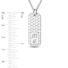 Thumbnail Image 2 of Men's Engravable Dog Tag Pendant Necklace Sterling Silver 22"