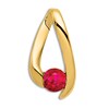 Thumbnail Image 0 of Natural Ruby Pendant Charm 14K Yellow Gold