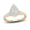 Thumbnail Image 1 of Diamond Pear Engagement Ring 1 ct tw Round 14K Yellow Gold