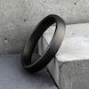 Thumbnail Image 4 of Men's Satin Wedding Band Dark Tantalum 4.0mm