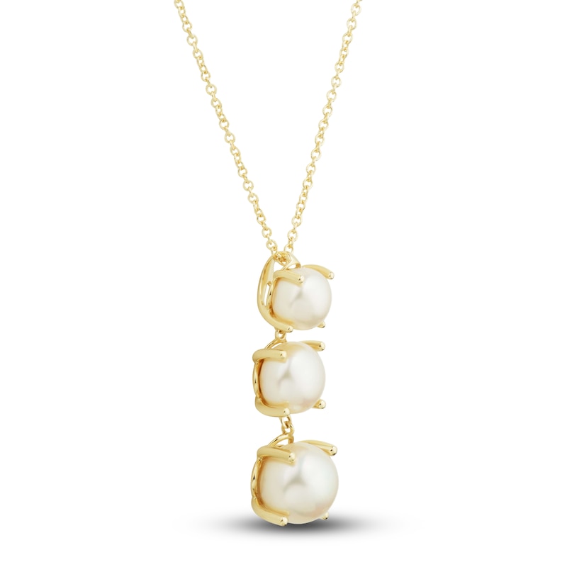 Main Image 2 of Freshwater Cultured Pearl Necklace 14K Yellow Gold 18"
