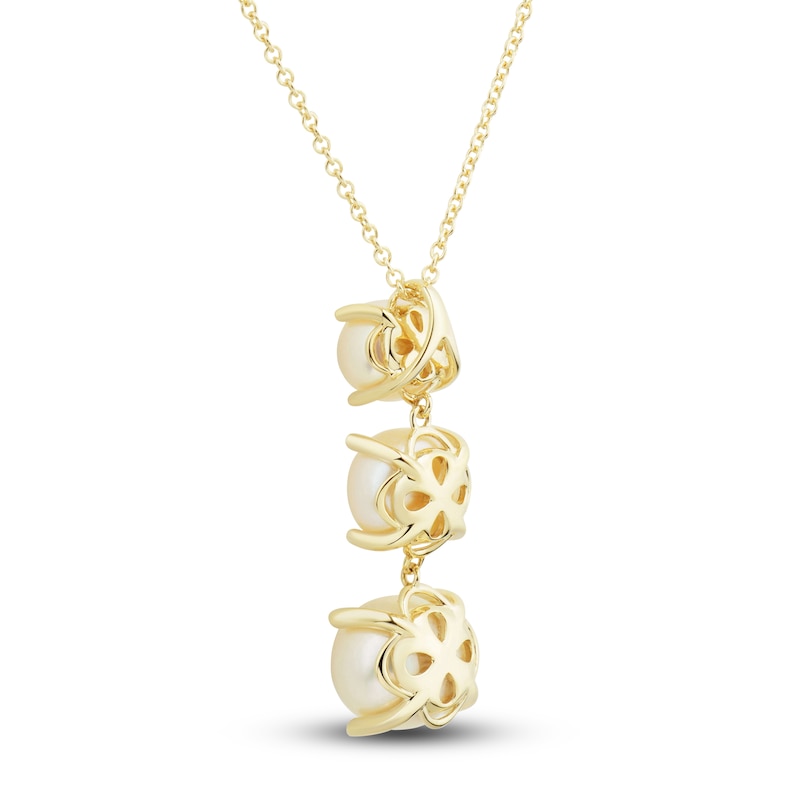 Main Image 3 of Freshwater Cultured Pearl Necklace 14K Yellow Gold 18"