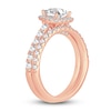 Thumbnail Image 2 of Diamond Bridal Set 1-1/2 ct tw Princess/Round 14K Rose Gold