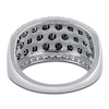 Thumbnail Image 3 of Black & White Diamond Anniversary Band 2 ct tw Round 14K White Gold