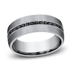Thumbnail Image 1 of Men's Black Diamond Wedding Band 3/8 ct tw Round Tantalum 7.5mm