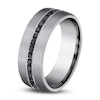 Thumbnail Image 1 of Men's Black Diamond Wedding Band 3/8 ct tw Round Tantalum 7.5mm