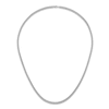 Thumbnail Image 3 of High-Polish Curb Chain Necklace Platinum 18" 3.5mm