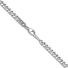 Thumbnail Image 4 of High-Polish Curb Chain Necklace Platinum 18" 3.5mm