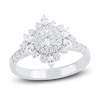 Thumbnail Image 1 of Marquise & Round-Cut Diamond Ring 1 ct tw 14K White Gold