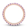 Thumbnail Image 3 of Natural Amethyst Eternity Band 14K Rose Gold