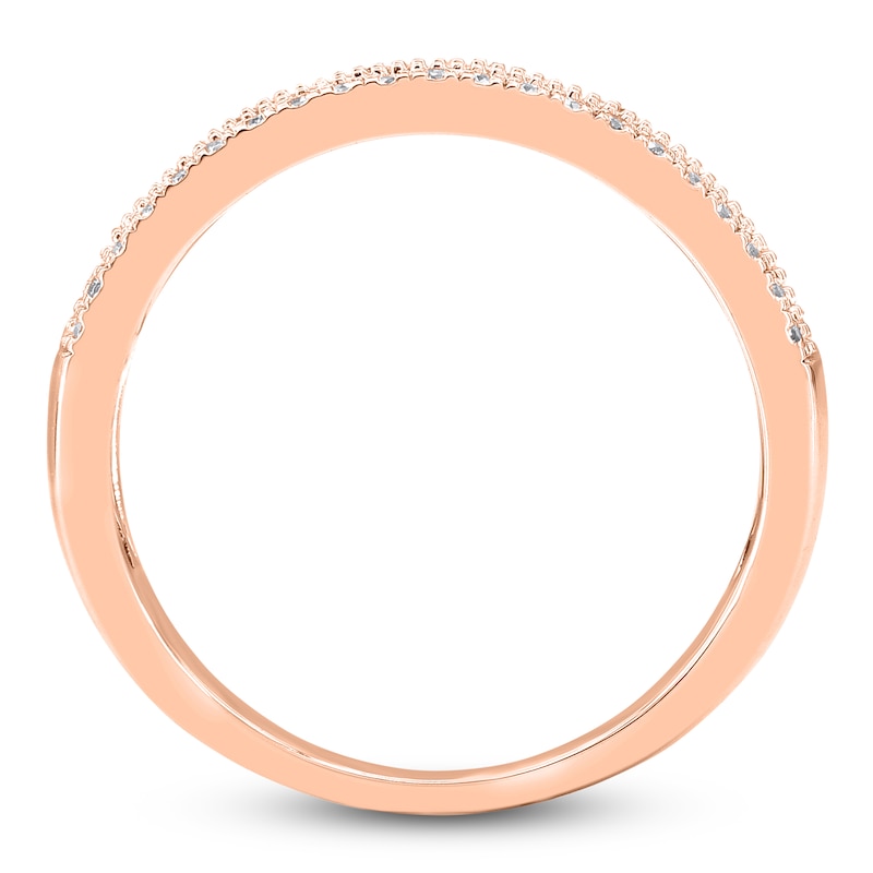 Main Image 2 of Round-Cut Diamond Multi-Row Ring 1/2 ct tw 14K Rose Gold