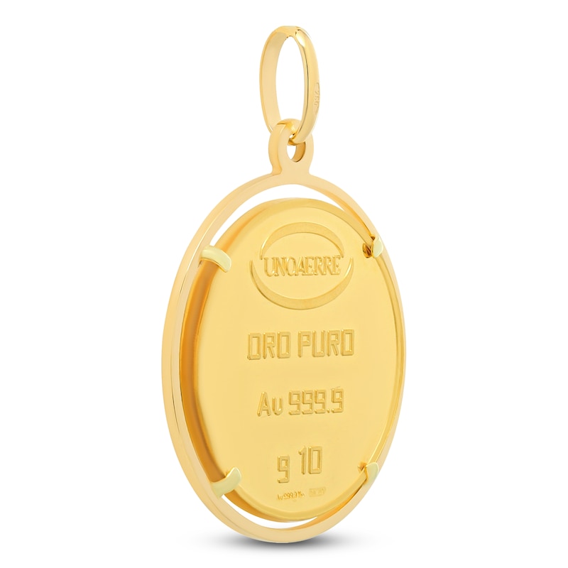 Main Image 2 of Round 10g Ingot Charm 24K/18K Yellow Gold