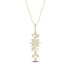 Thumbnail Image 1 of Pnina Tornai Diamond Flower Pendant Necklace 1/2 ct tw Round/Marquise 14K Yellow Gold