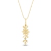 Thumbnail Image 3 of Pnina Tornai Diamond Flower Pendant Necklace 1/2 ct tw Round/Marquise 14K Yellow Gold