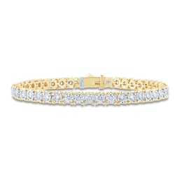 Pnina Tornai Diamond Tennis Bracelet 4 ct tw Round 14K Yellow Gold